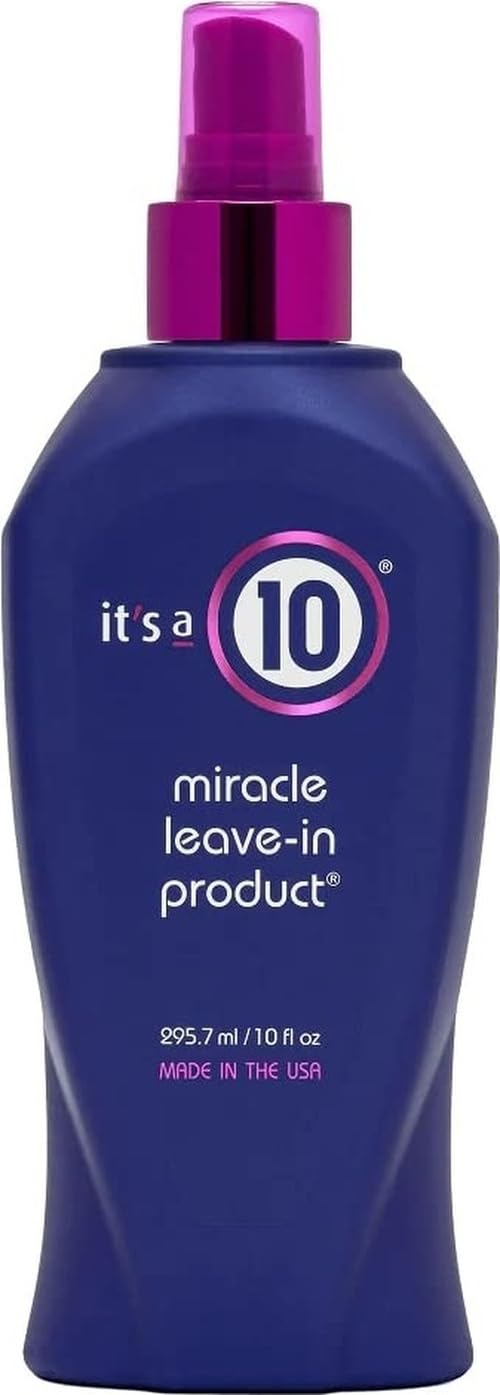 It's a 10 Haircare envase frontal mostrando diseño y uso fácil