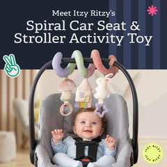 Itzy Ritzy close-up of dangling mirror offering visual engagement for baby
