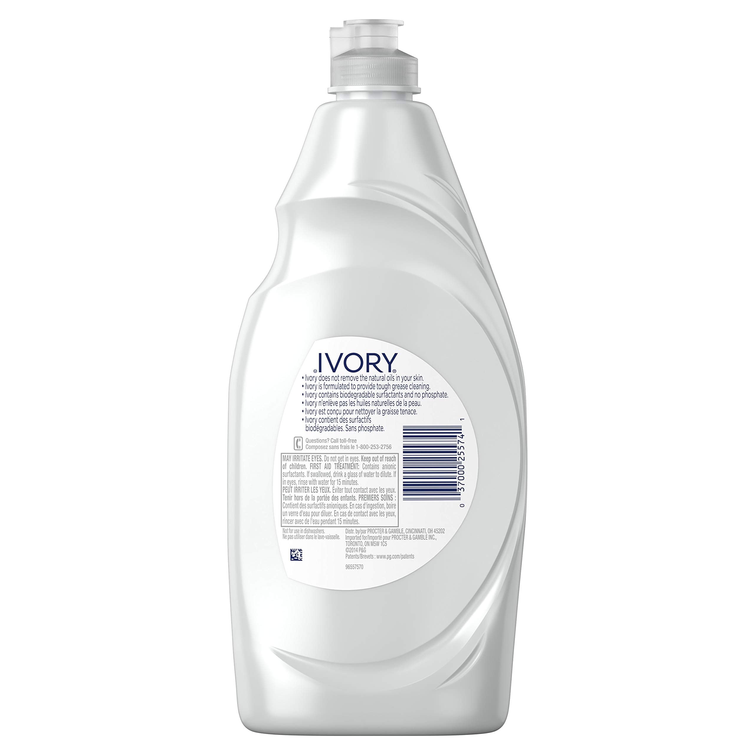 Ivory usado en fregadero, facilita el lavado diario de platos