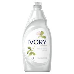 Ivory botella frontal con etiqueta visible, limpieza confiable