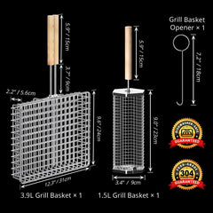 Ivtivfu rectangular basket close-up showing mesh and mirror polish durability