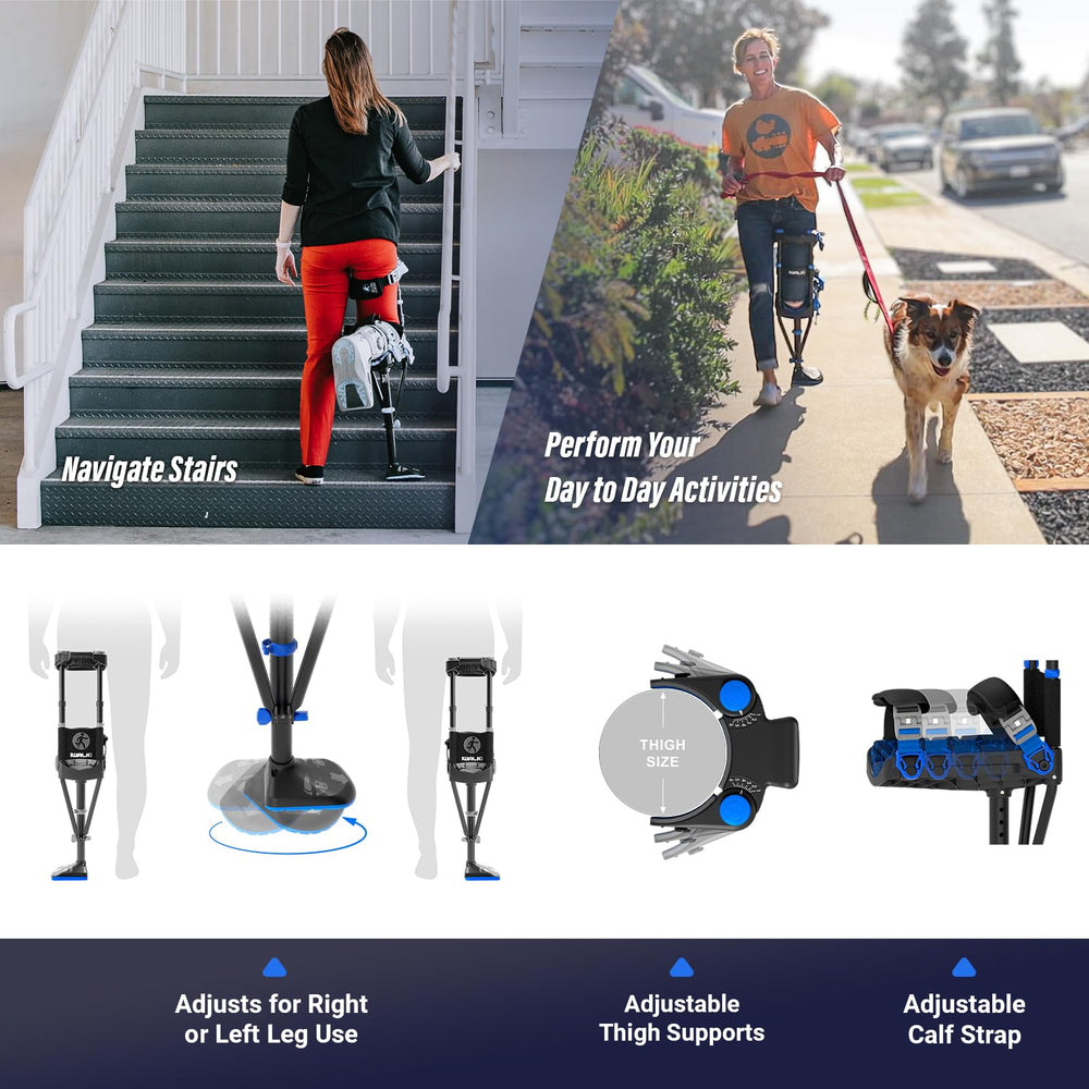iWALKFree primer plano de la superficie de apoyo que mejora estabilidad