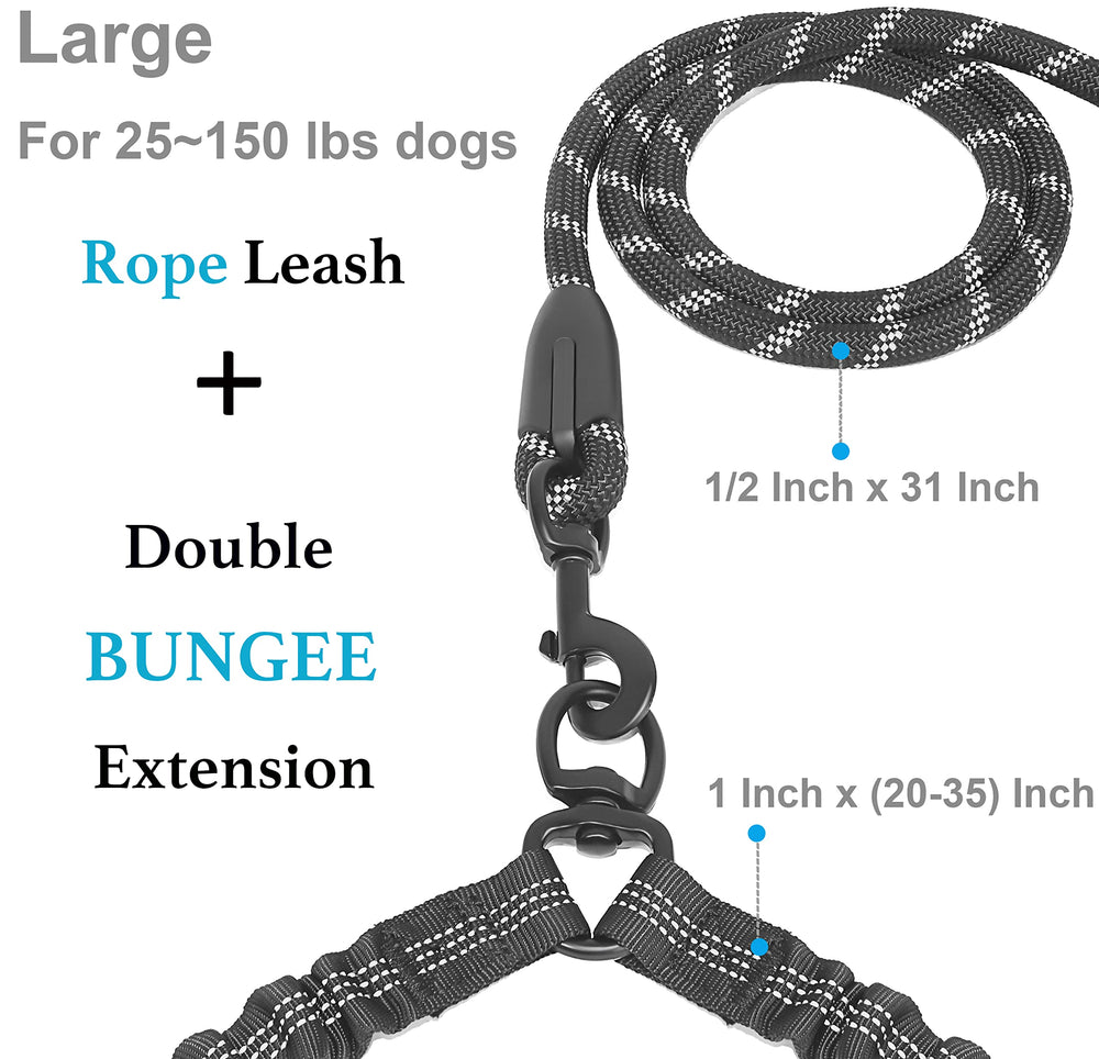 iYoShop detalle del bungee extensible que reduce tirones y absorbe impactos