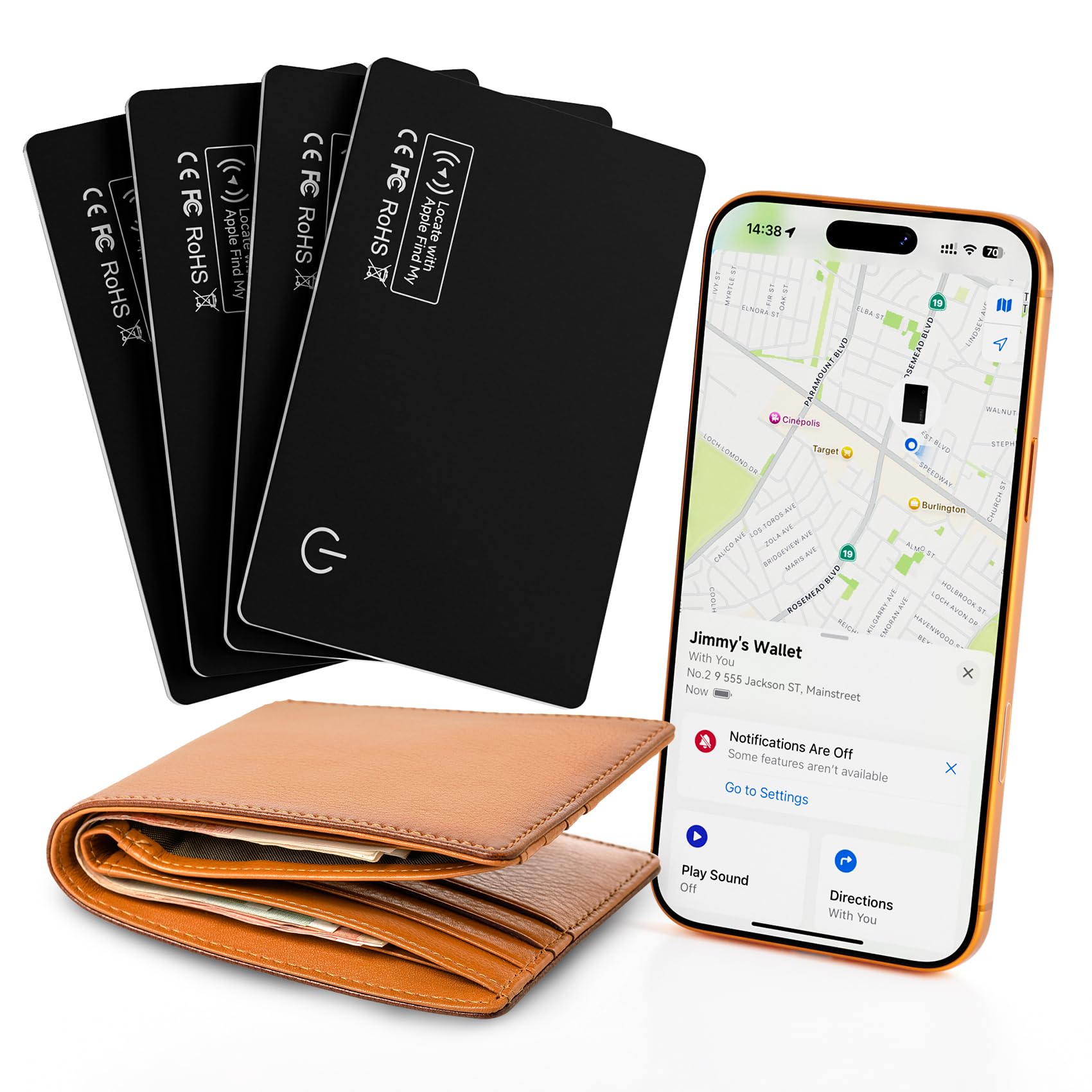 J-Tech Digital frontal del pack de 4 tarjetas mostrando diseño y contenido, protección múltiple