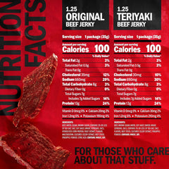 Jack Link's back nutrition label highlighting protein content and ingredients
