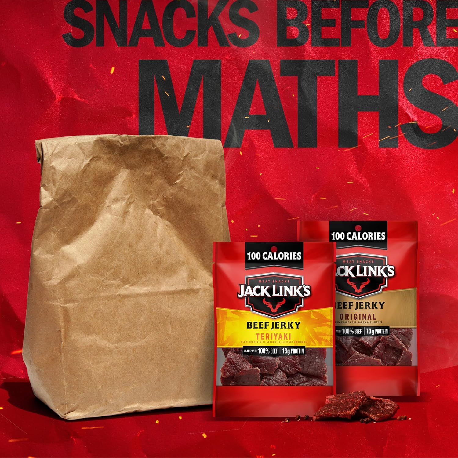 Jack Link's bag in a backpack ready for travel or outdoor activity