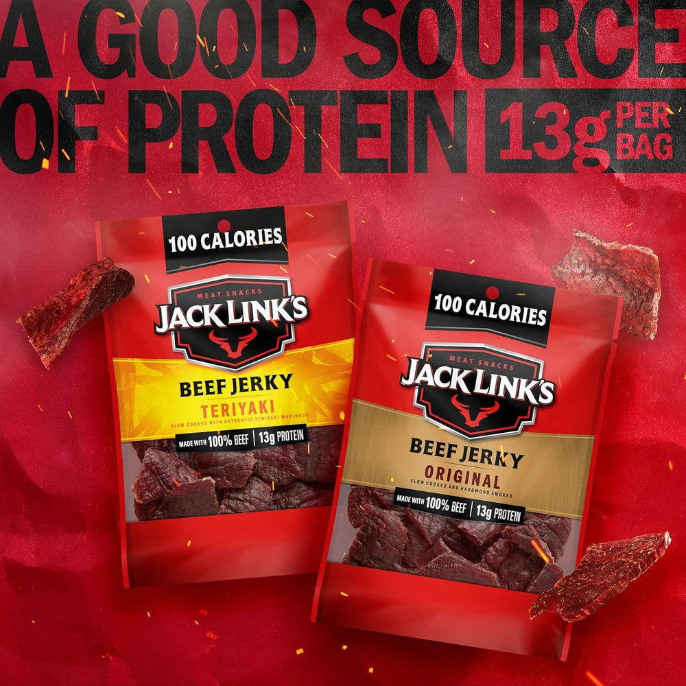 Jack Link's texture detail of beef fibers showcasing lean, flavorful bites