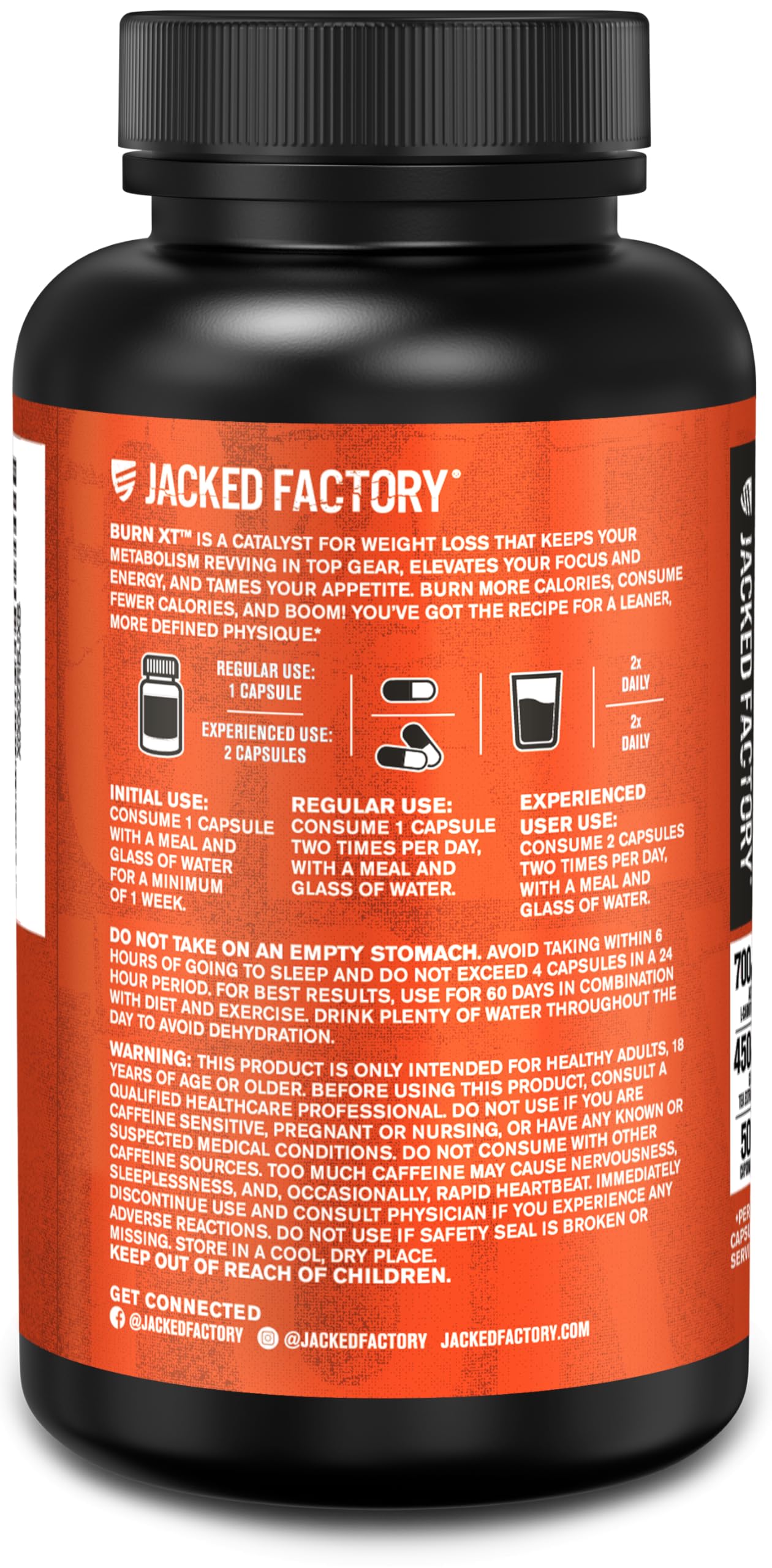 Jacked Factory Burn-XT en ambiente de gimnasio para estilo de vida activo