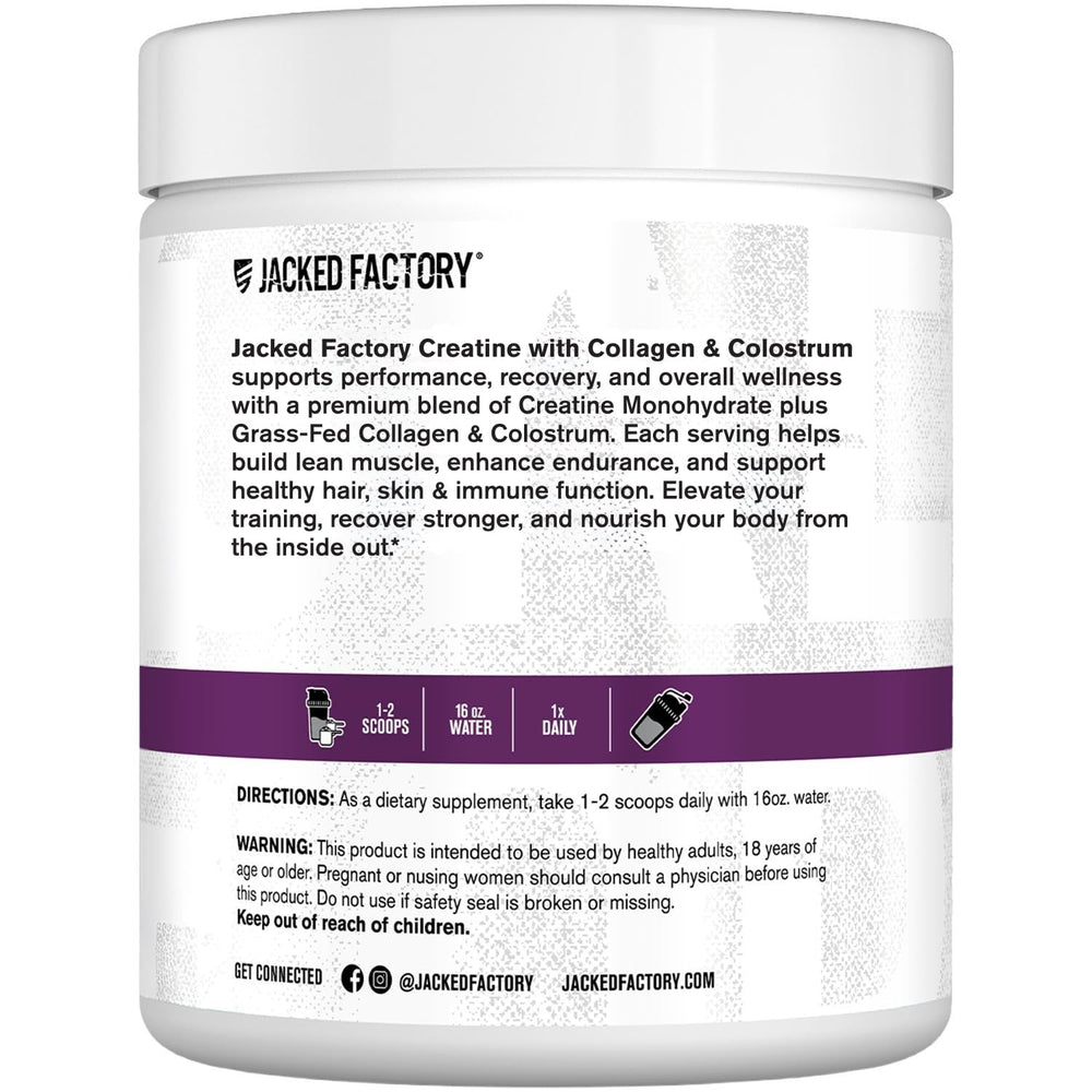 Jacked Factory bote junto a otros suplementos mostrando integración en rutina