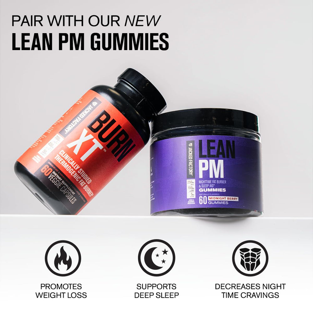 Jacked Factory etiqueta transparente con lista clara de ingredientes, trazabilidad