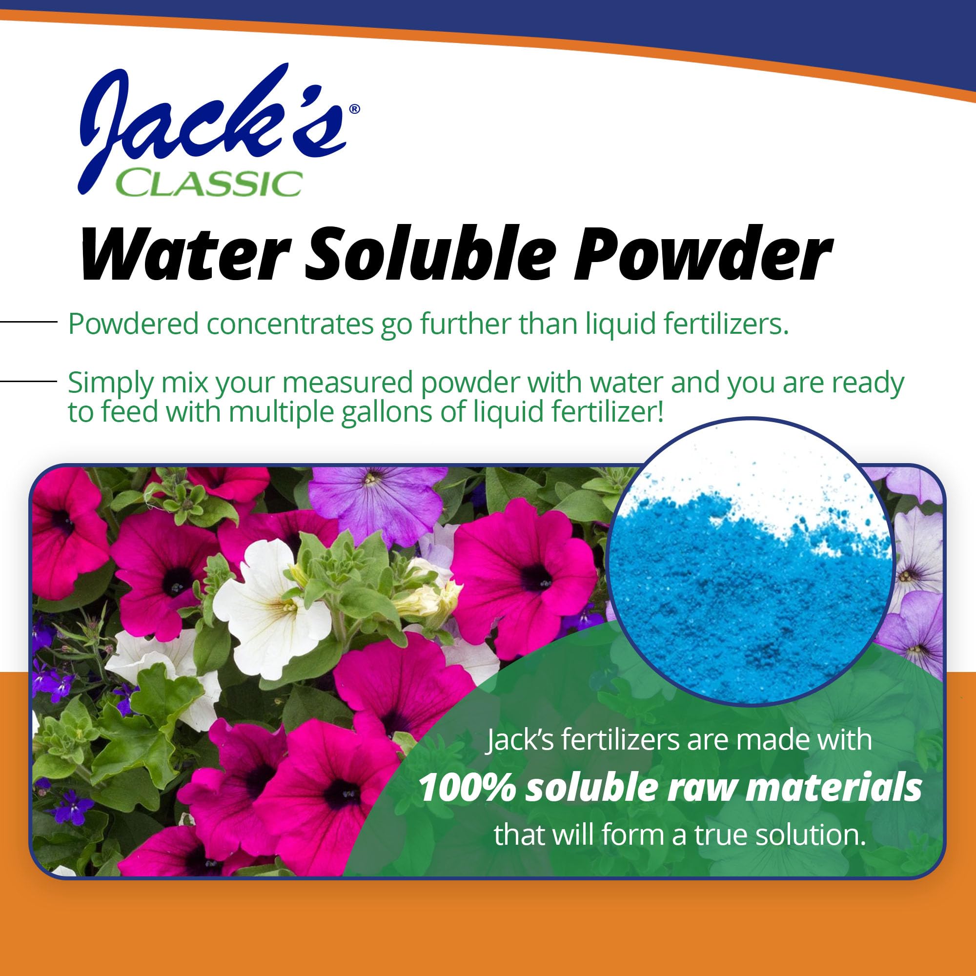 Jack's Classic disolviendo en agua para riego y alimentación por goteo eficaz