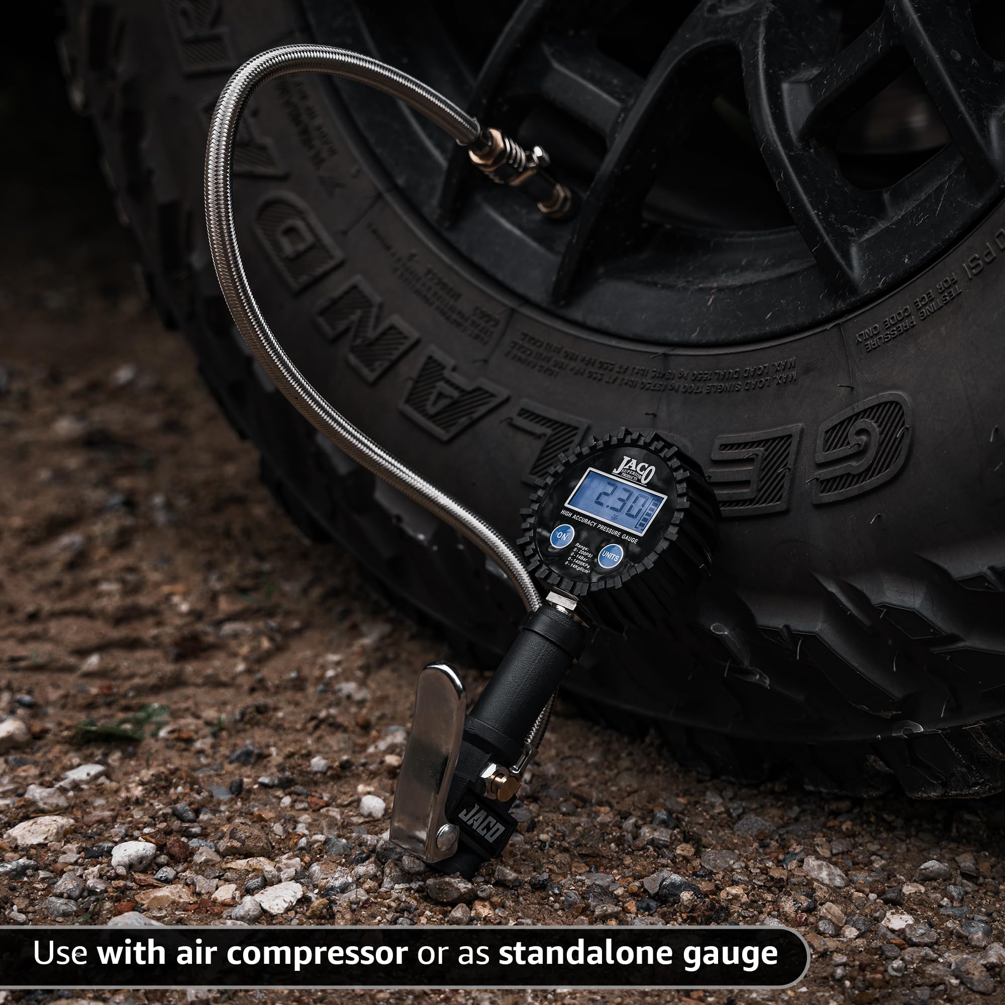 JACO FlowPro boquilla Lightning lock-on en válvula mostrando sellado sin fugas