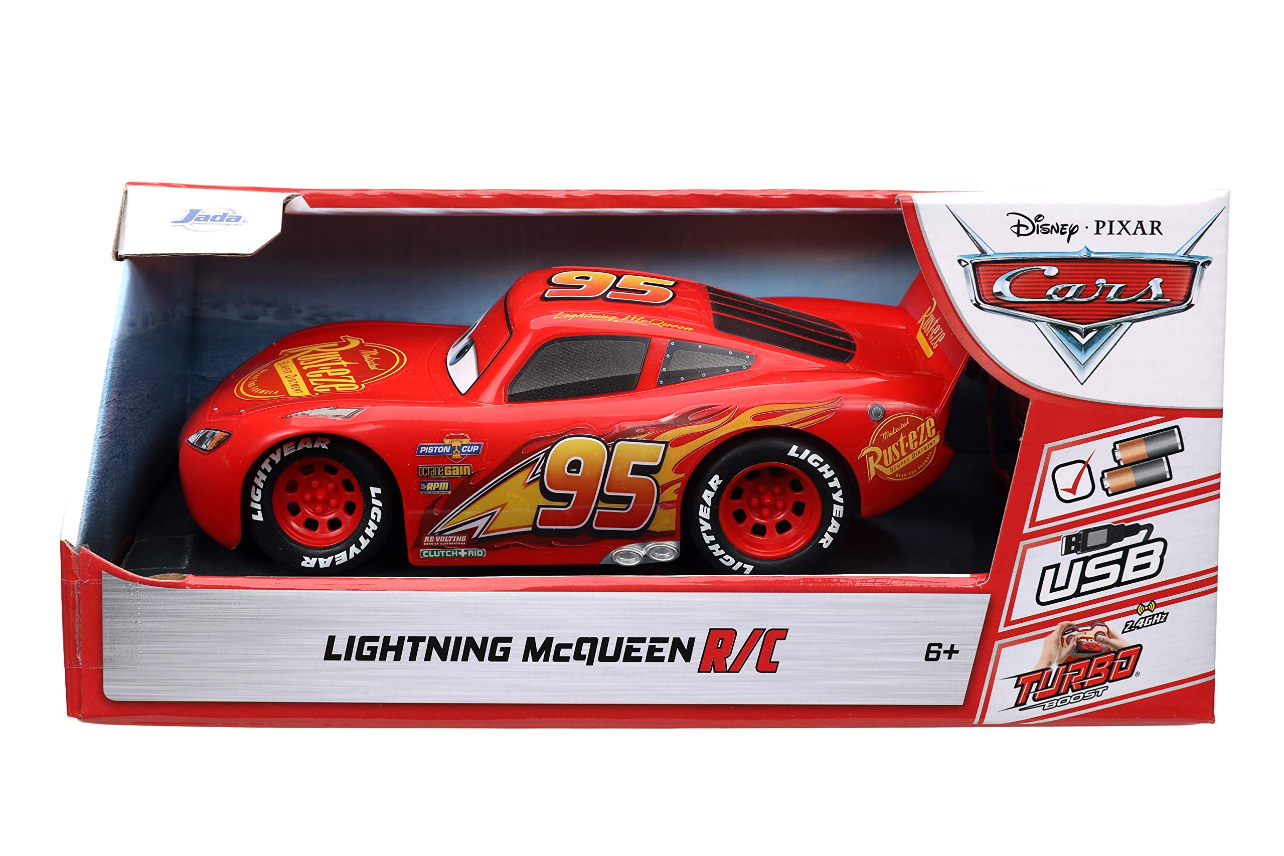 Jada Lightning McQueen recargando por USB para juego continuo