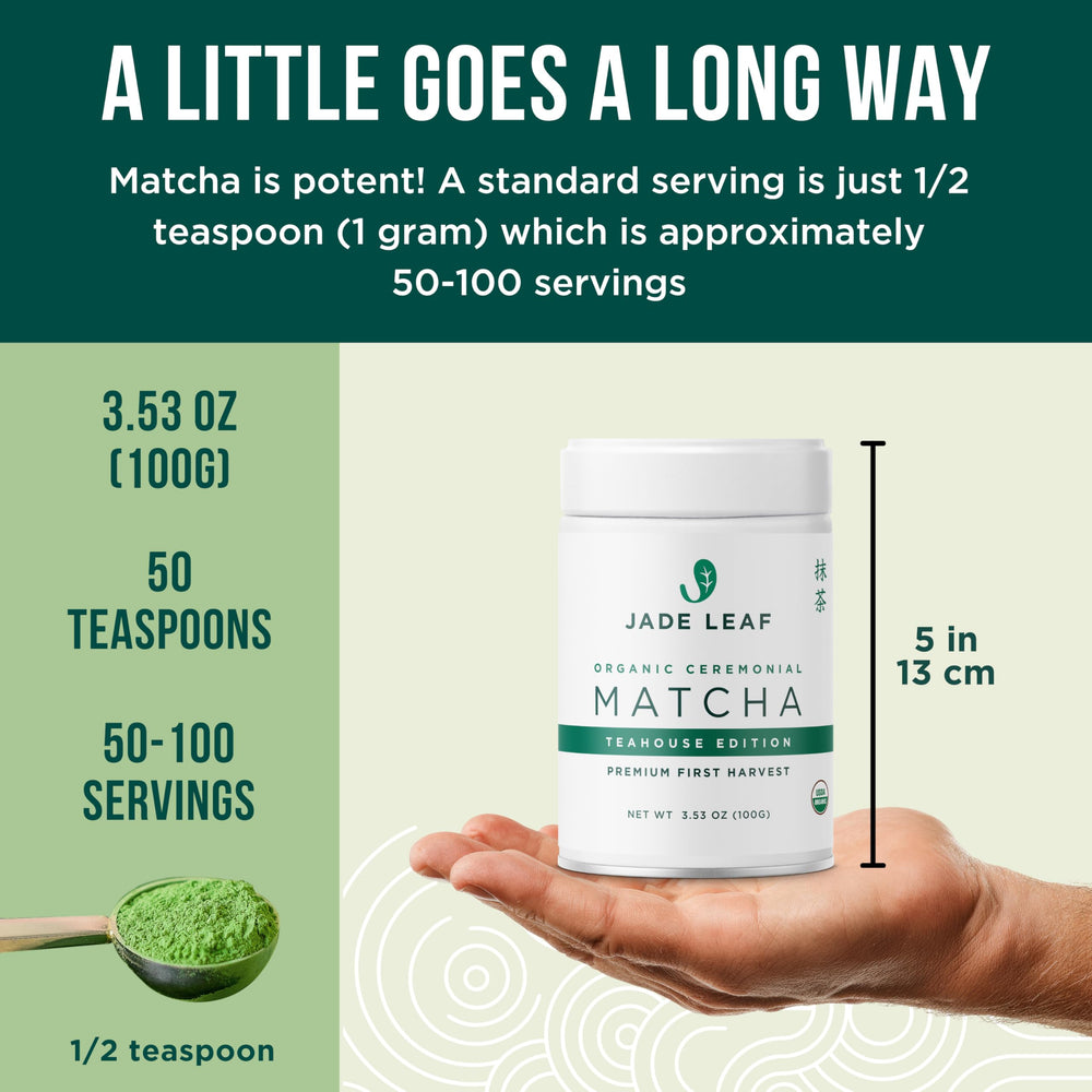 Jade Leaf cuchara medidora con polvo para porciones exactas