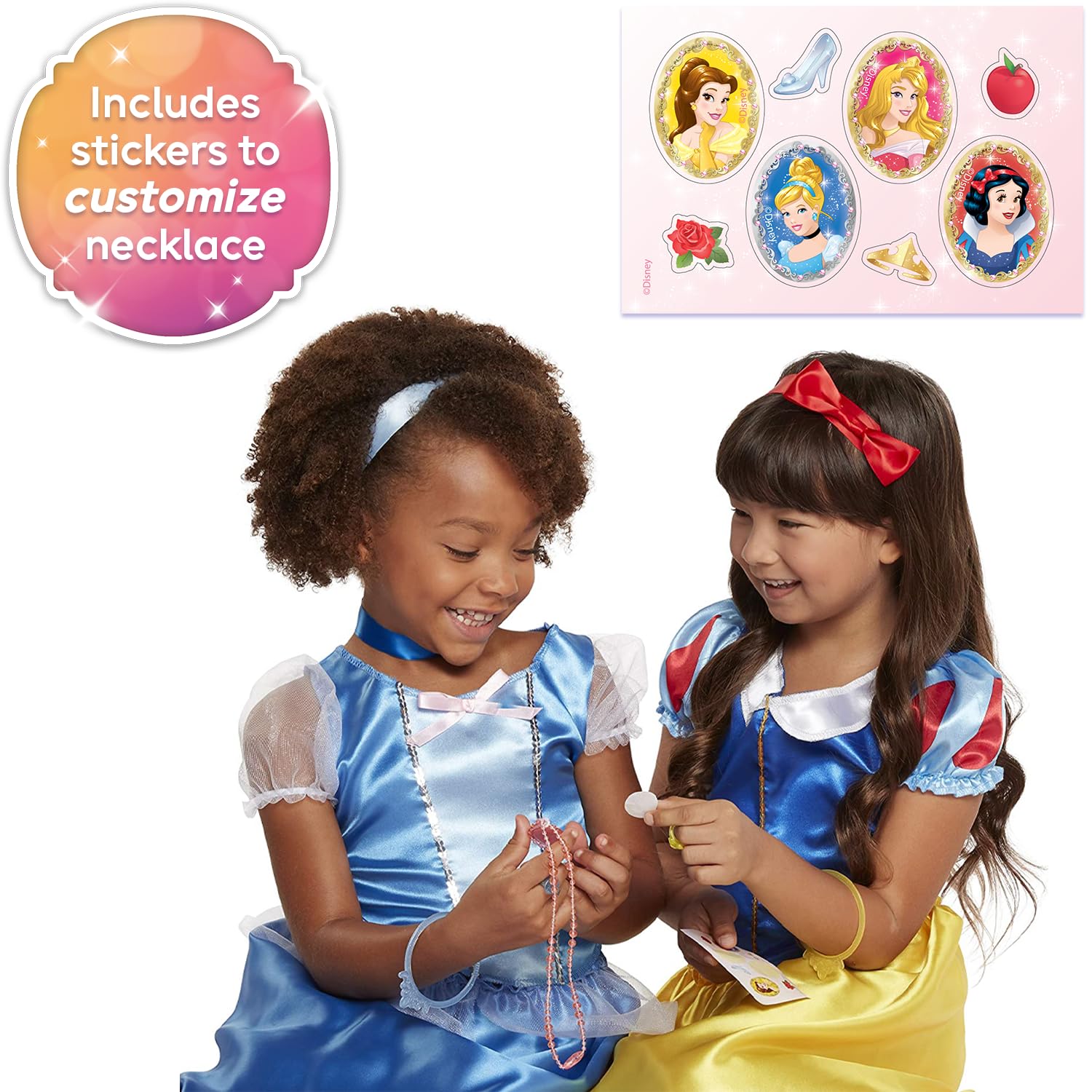 JAKKS Pacific comparación de talla junto a regla para orientación de tallas 4–6X