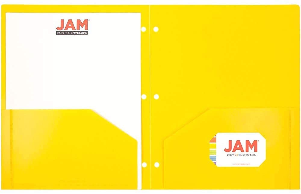JAM Paper disposición de colores primarios, identificación rápida por materia