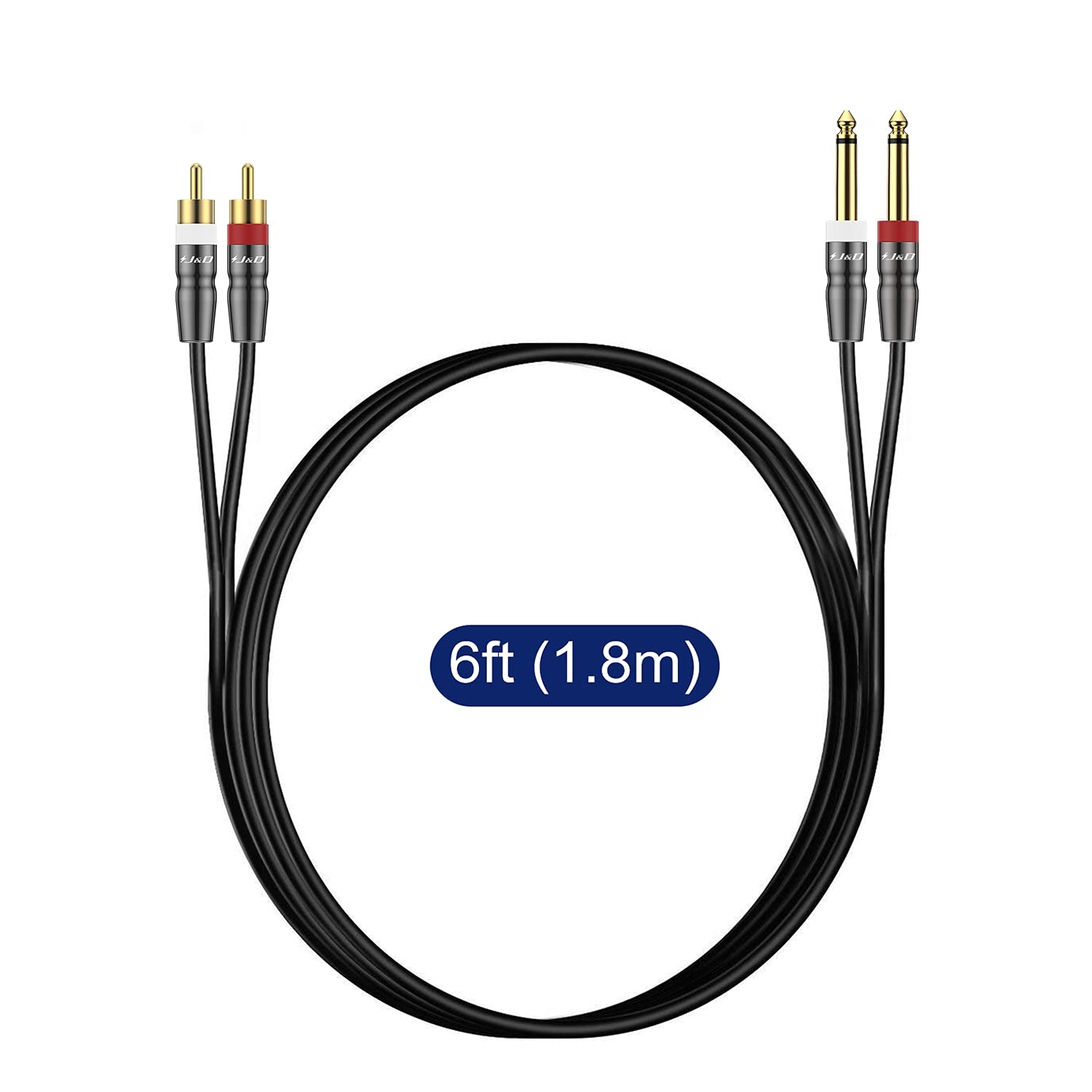 J&D conectores separados para usar como dos cables independientes