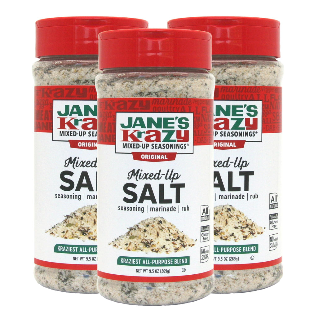 Jane's Krazy frente del empaque mostrando marca y tamaño, fácil identificación