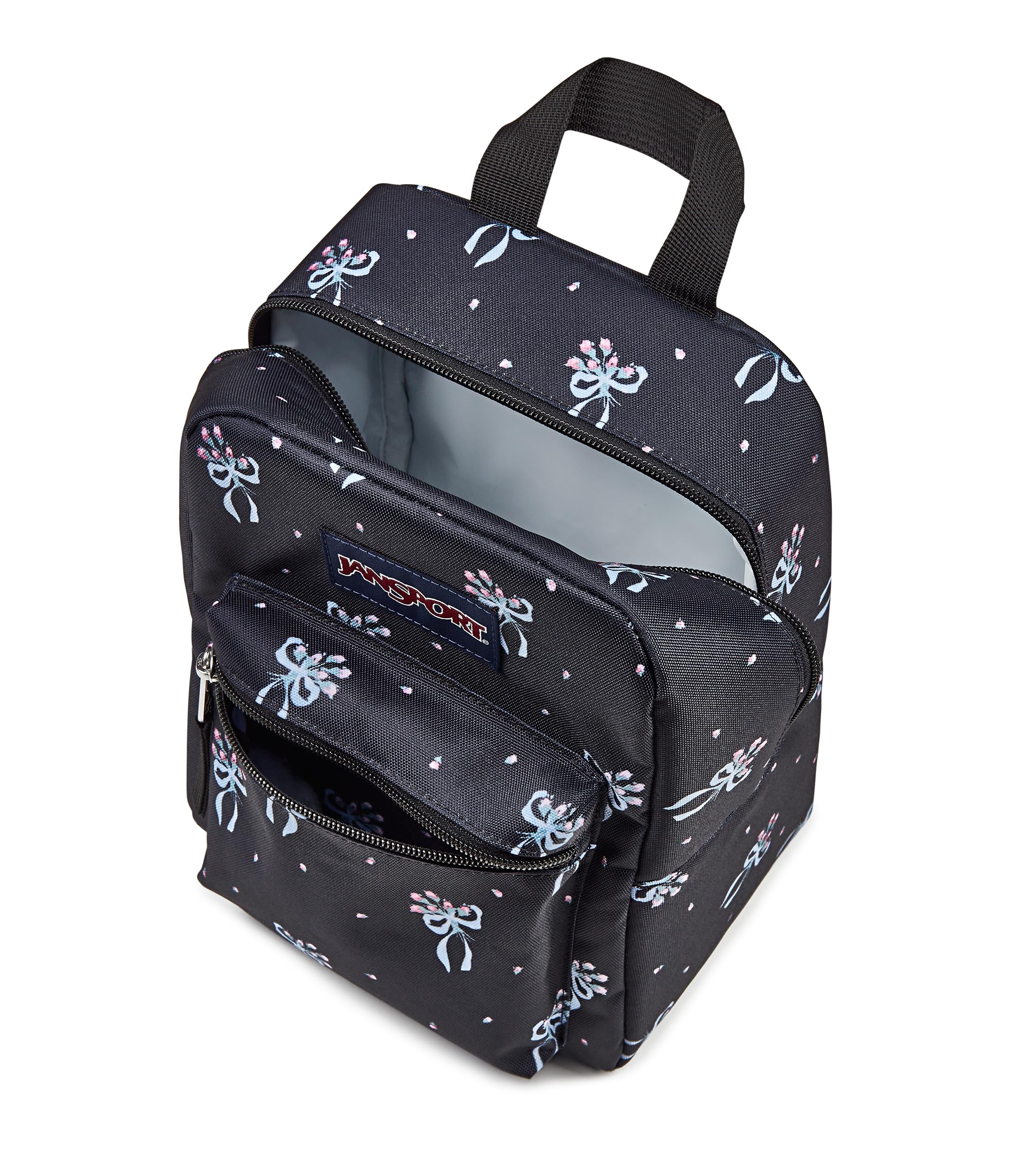 JanSport detalle del forro aislante interior, conserva temperatura eficazmente