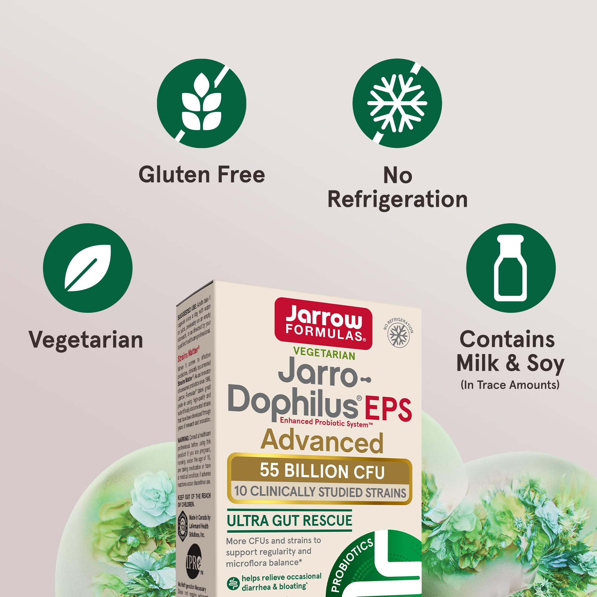 Jarrow Formulas blíster pack que resalta la protección contra humedad