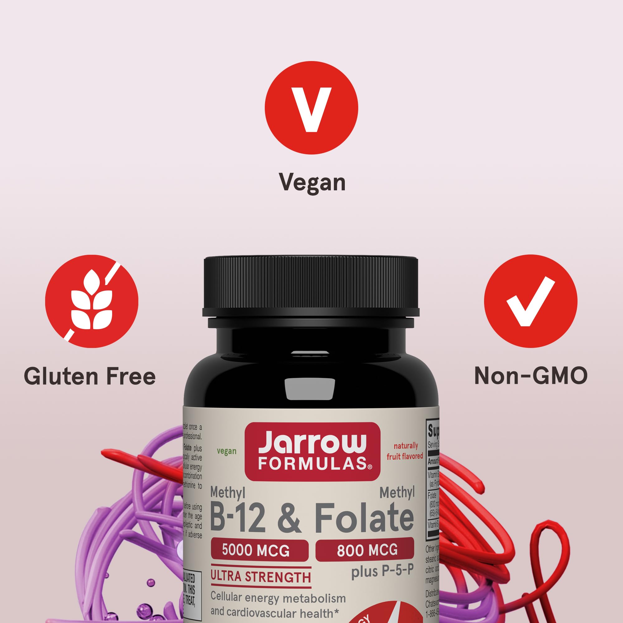Jarrow Formulas etiqueta nutricional en detalle para confirmar ingredientes y dosis
