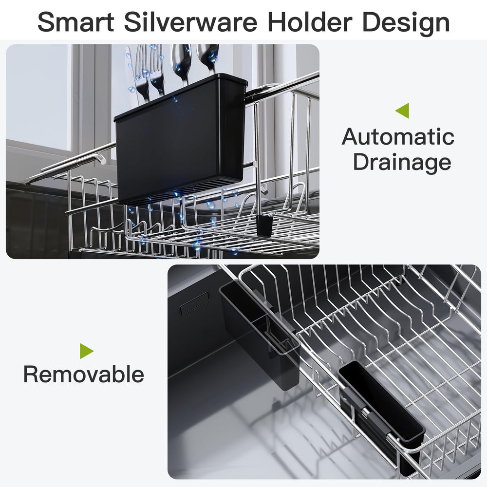 JASIWAY escurridor en cocina lifestyle, mantiene encimera limpia