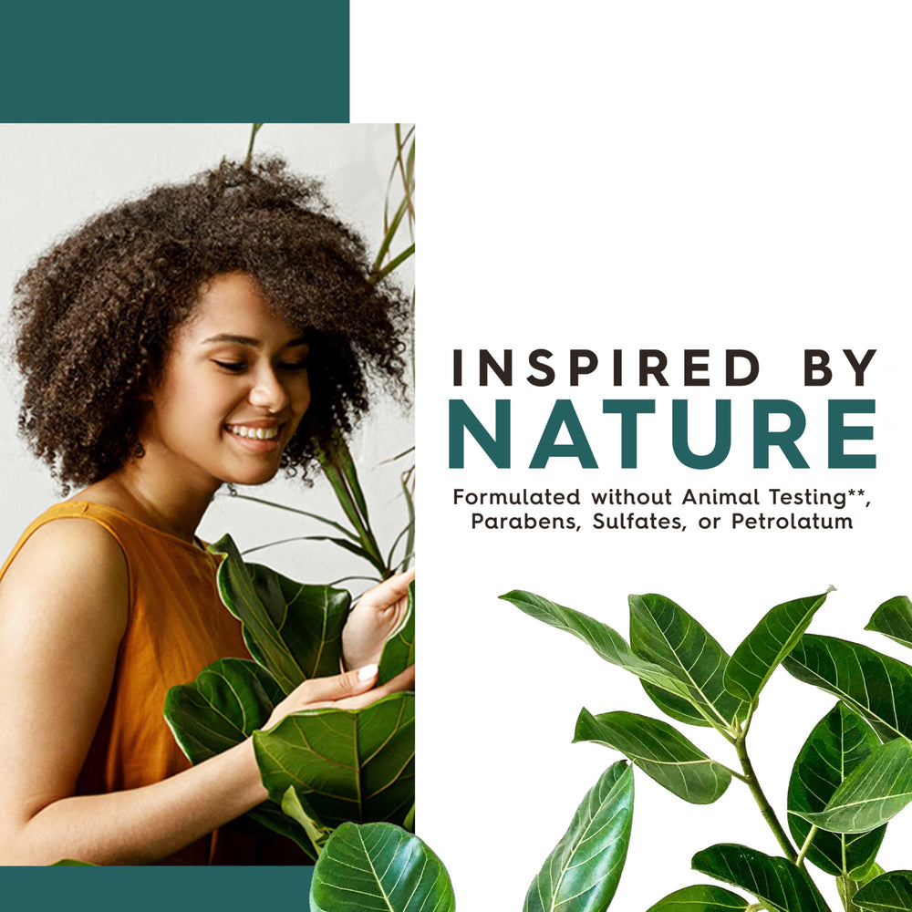 JASON etiqueta con ingredientes naturales resaltando árbol de té y aloe vera
