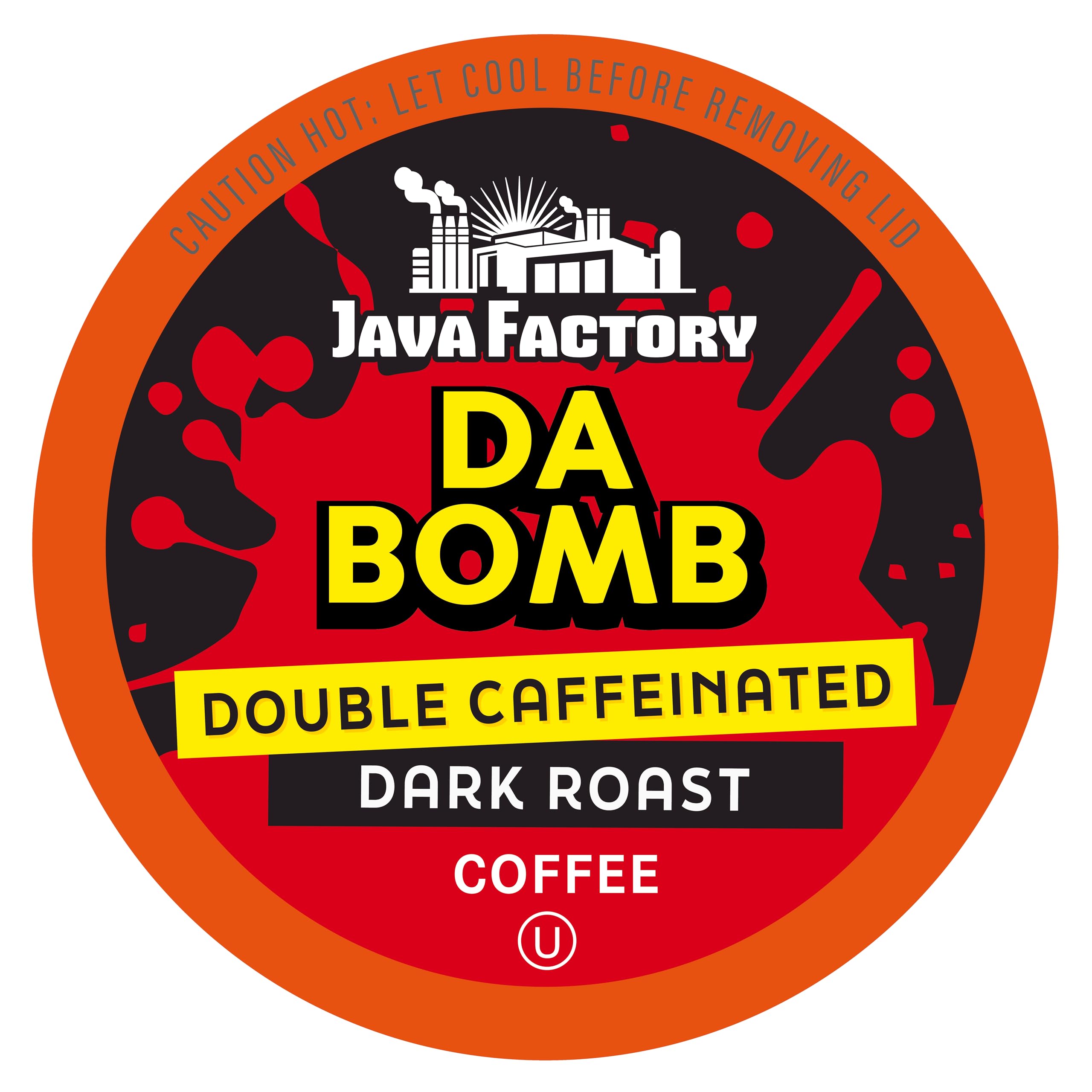 Java Factory empaque frontal mostrando 80 cápsulas y alta cafeína para abastecer