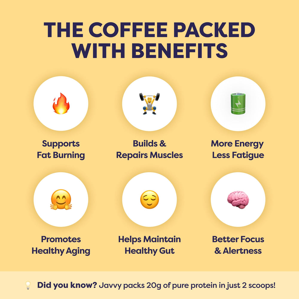 Javvy vaso cold brew con hielo y producto, sabor y energía listos al instante