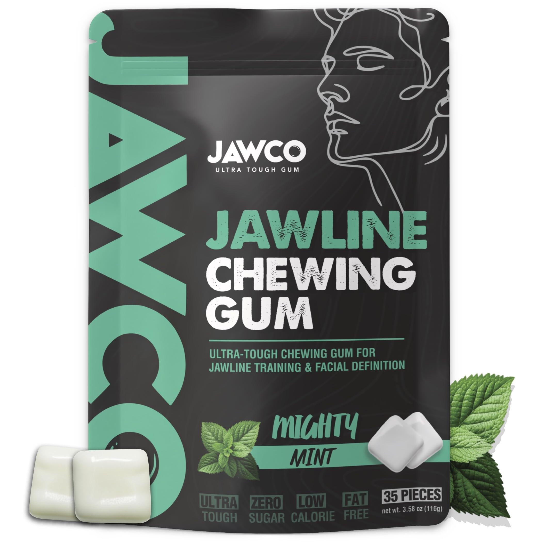 JAWCO paquete frontal Mighty Mint que destaca resistencia y sabor