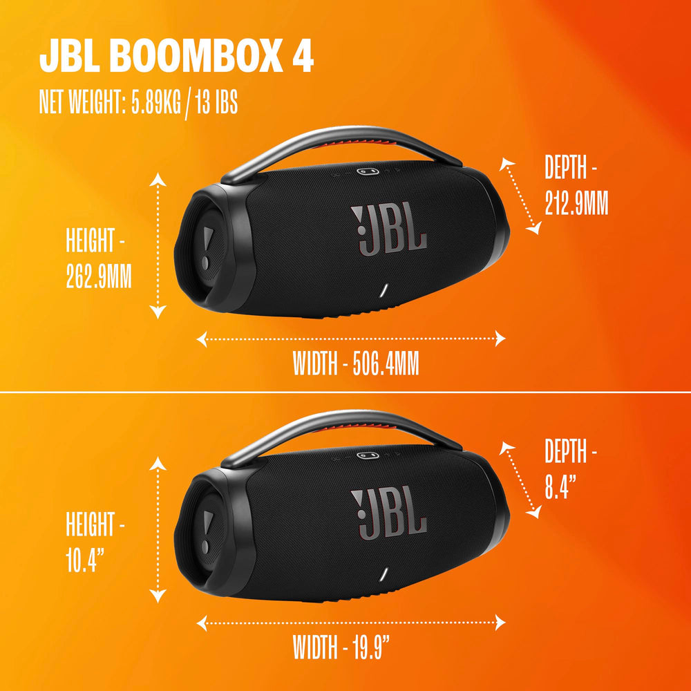 JBL Boombox 4 asa ergonómica fácil de transportar y llevar
