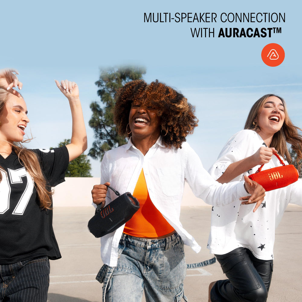 JBL Charge 6 primer plano del altavoz ilustrando calidad de drivers
