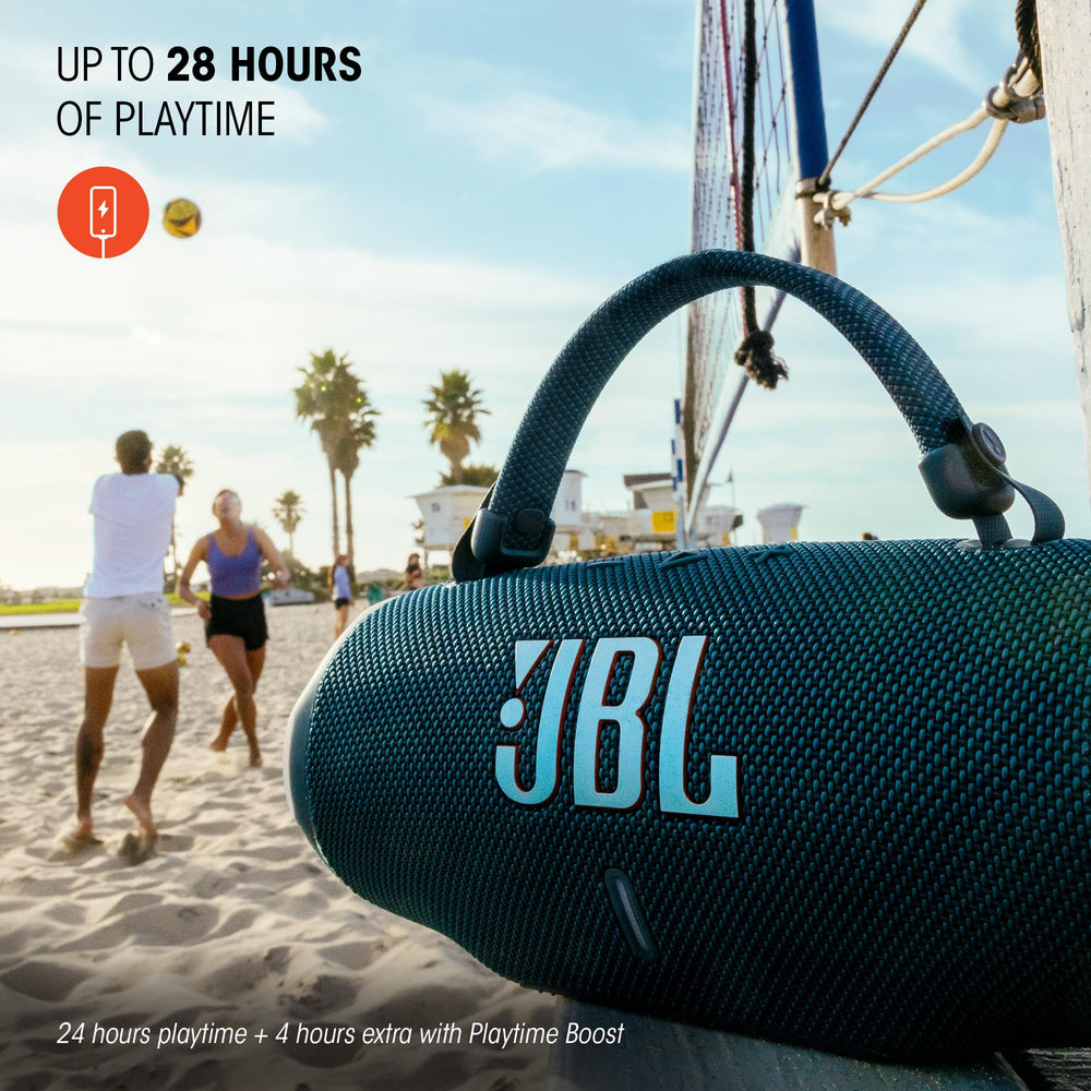 JBL Charge 6 mostrando puertos y función powerbank para cargar móvil
