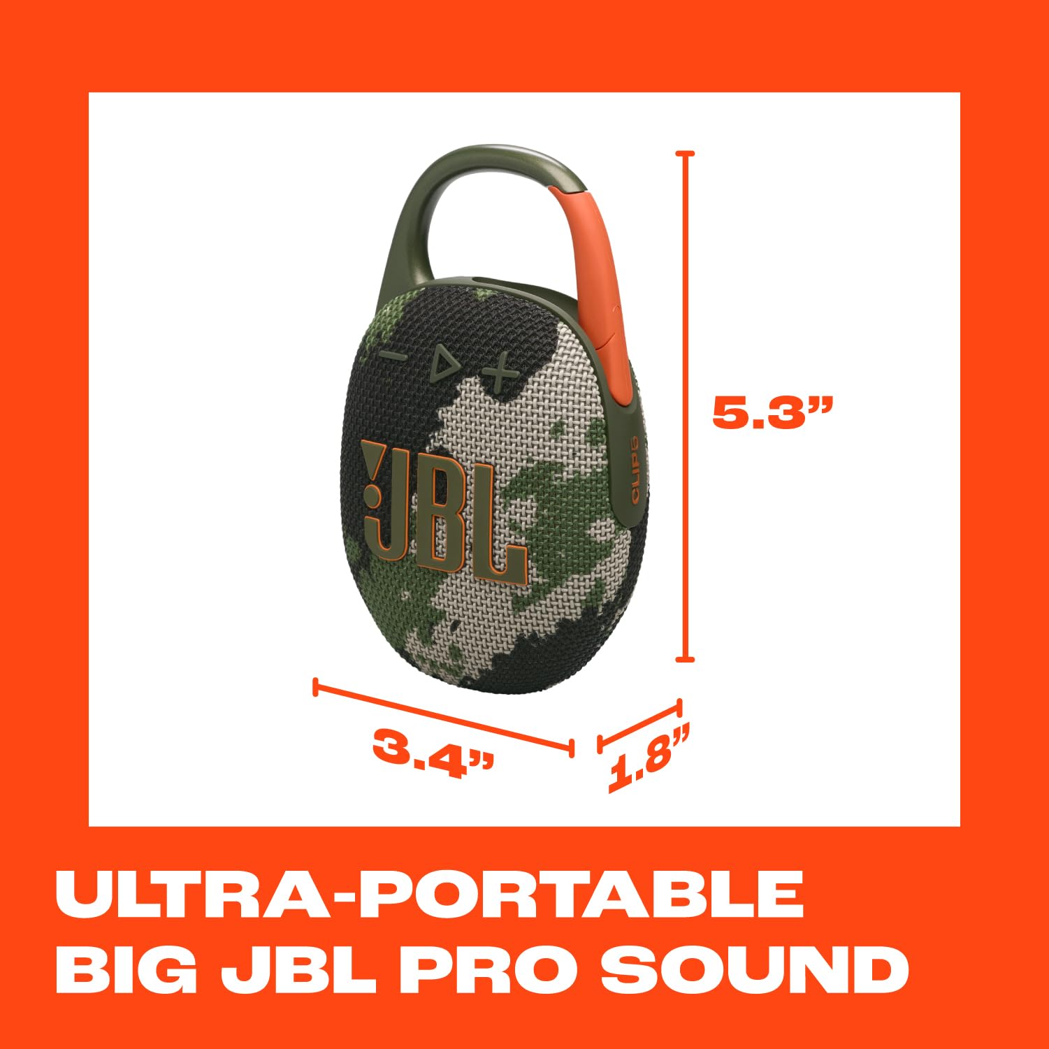 JBL Clip 5 junto a piscina demostrando resistencia IP67 y tranquilidad