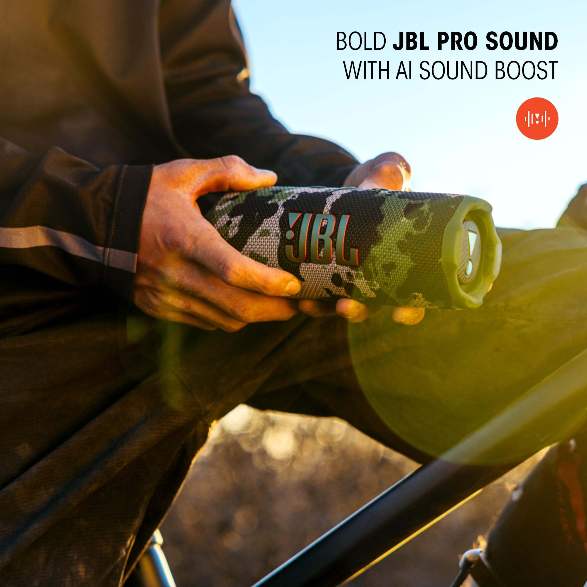 JBL Flip 7 botones y controles visibles para manejo sencillo