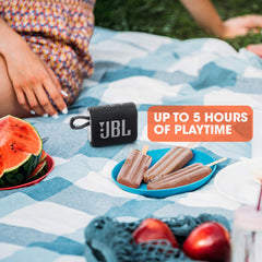 JBL Go 3 anilla integrada para colgar y llevar cómodamente