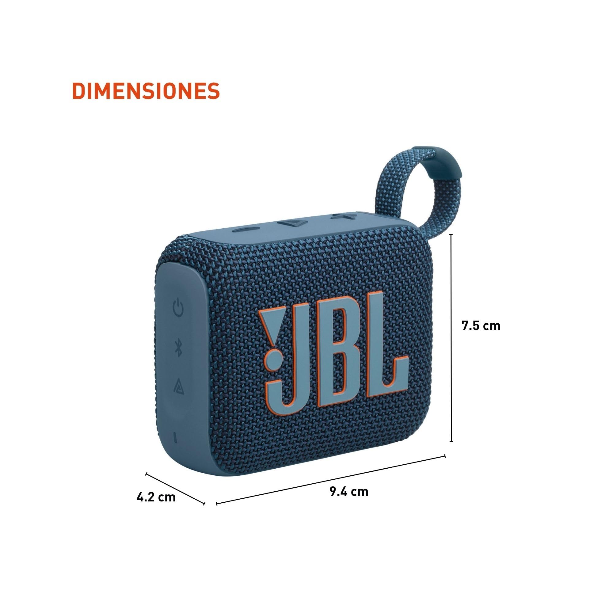 JBL Go 4 primer plano de rejilla con materiales reciclados