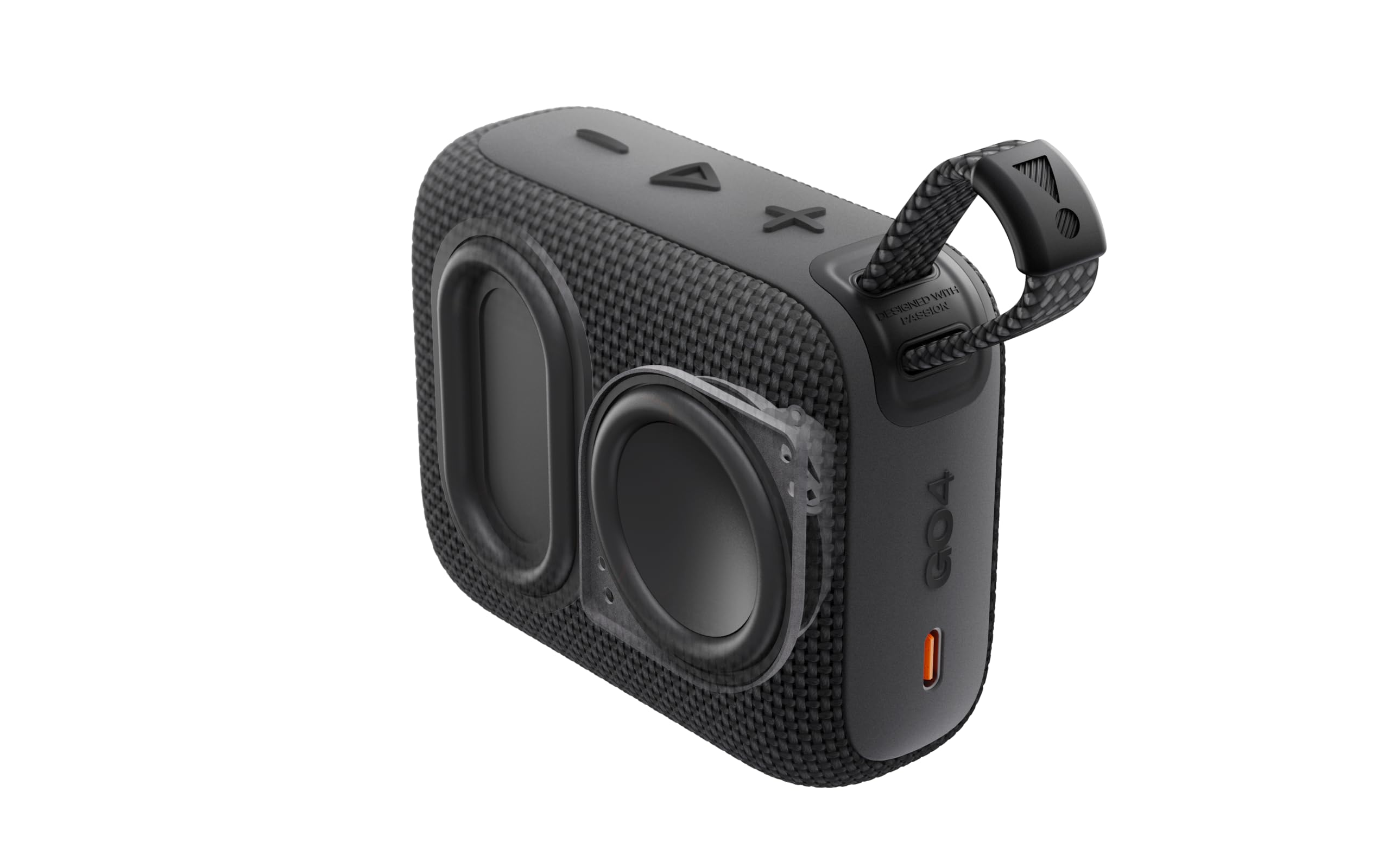 JBL Go 4 detalle de rejilla hecha con materiales reciclados