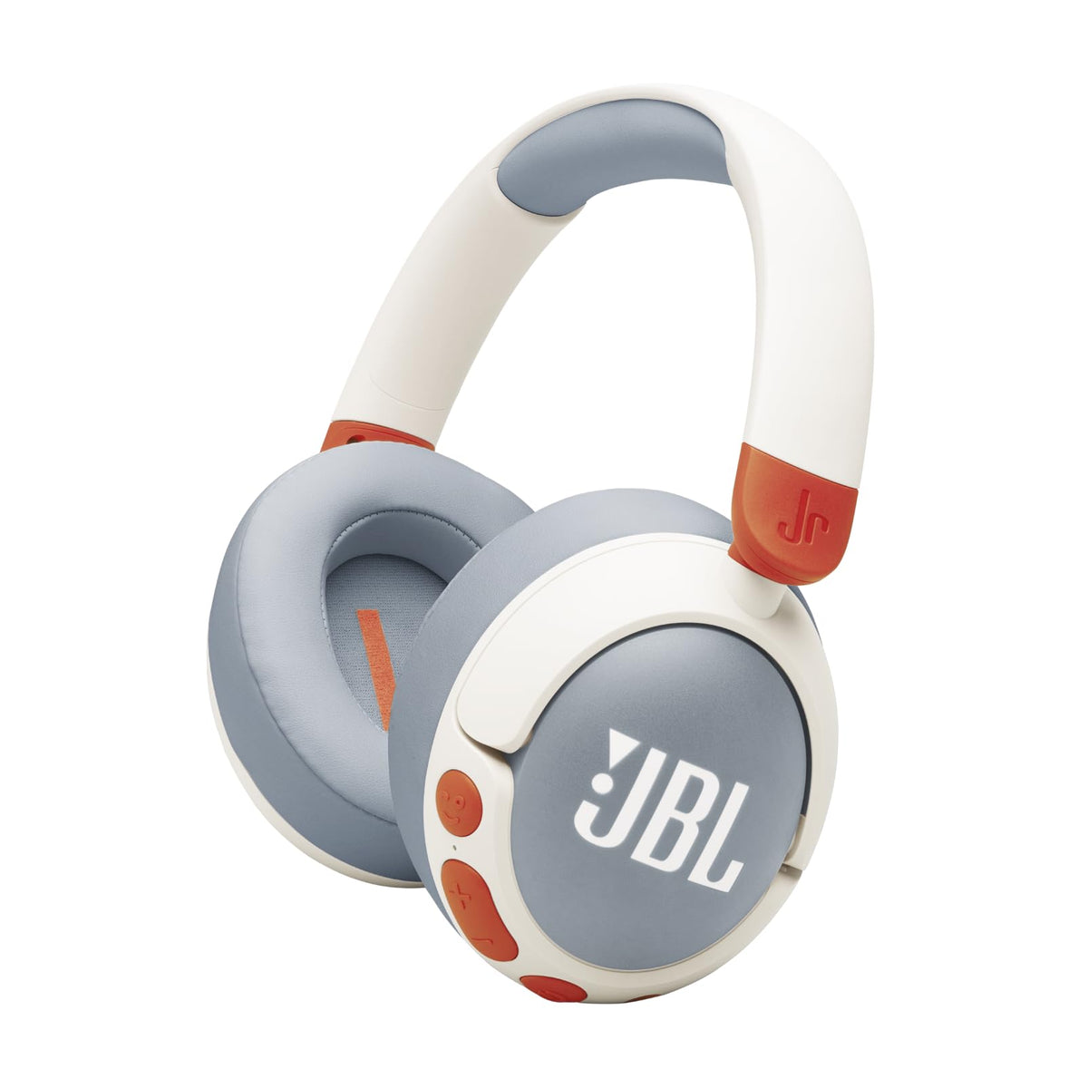JBL Junior 470NC vista frontal blanco, diseño cómodo y seguro