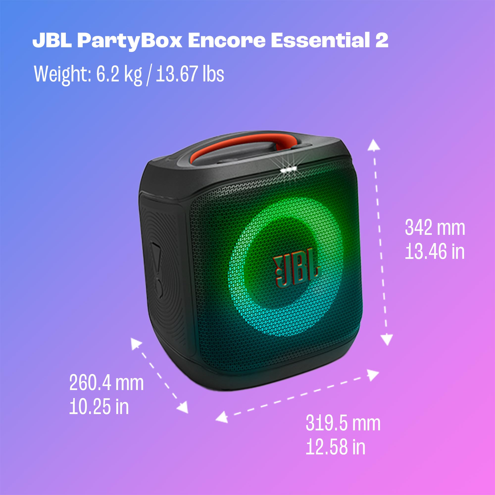 JBL PartyBox pantalla de la app JBL PartyBox controlando luces y EQ