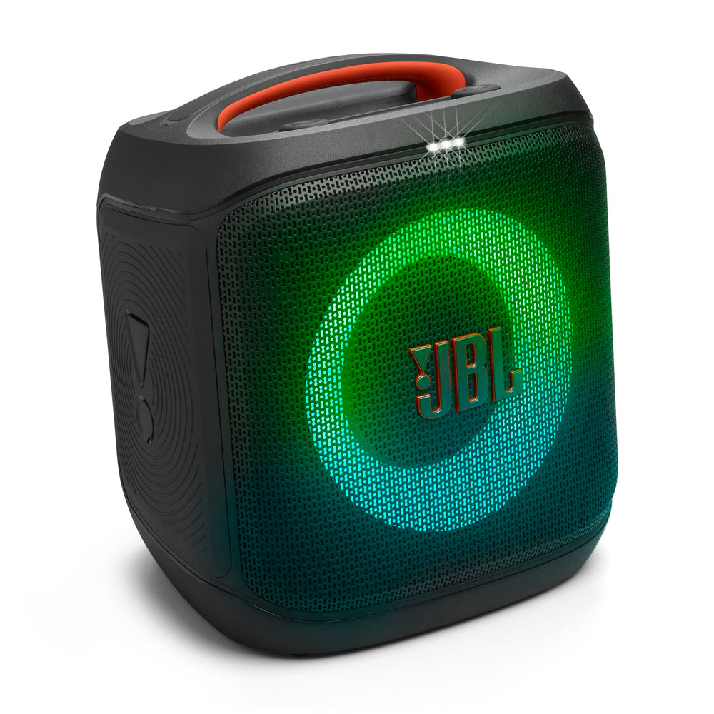 JBL PartyBox frente mostrando diseño robusto y potencia