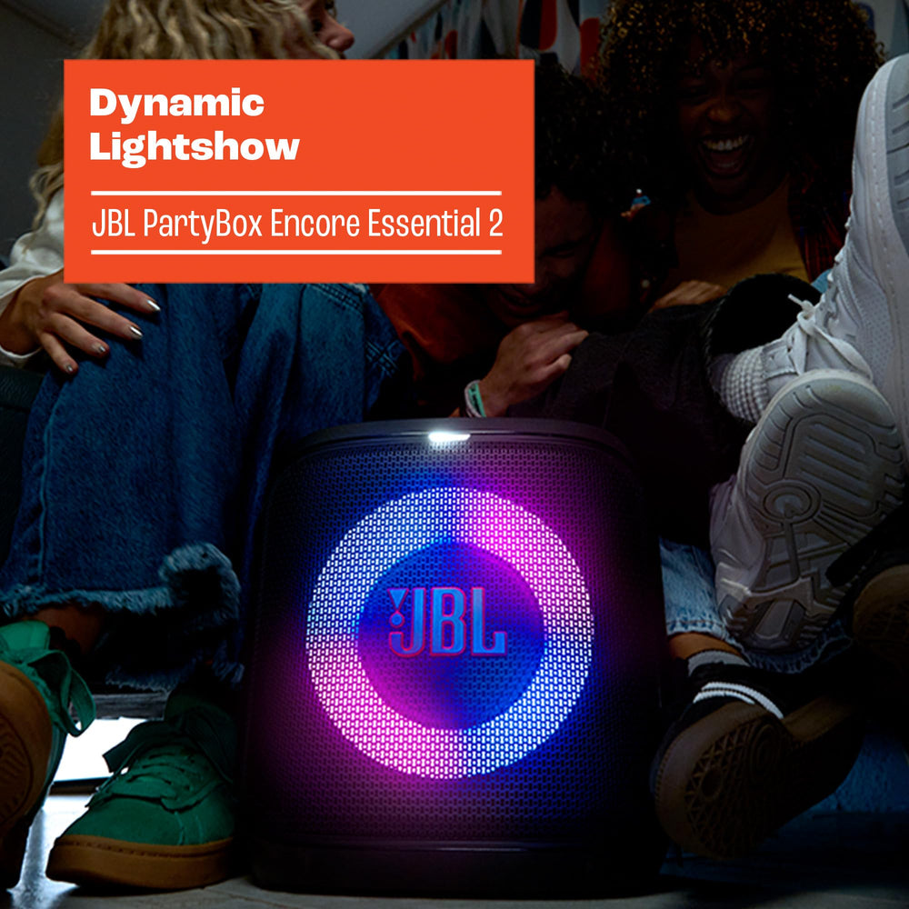 JBL PartyBox luces dinámicas encendidas para ambiente de fiesta