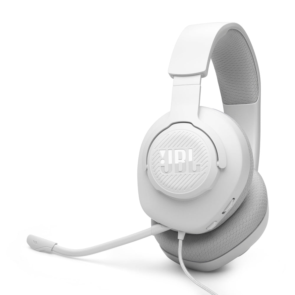 JBL Quantum 100M2 frontal blanco mostrando diseño y presencia
