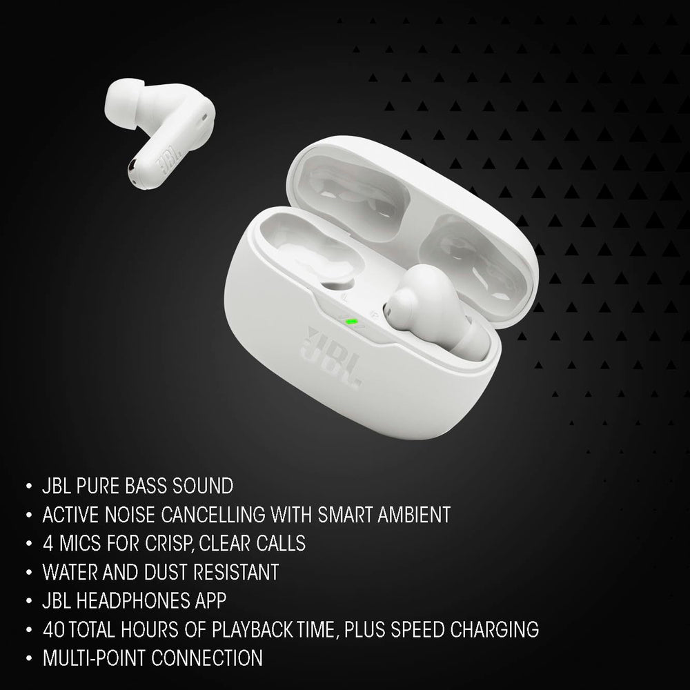 JBL Vibe Beam 2 detalle del driver 8mm para graves potentes