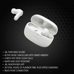 JBL Vibe Beam 2 detalle del driver 8mm para graves potentes