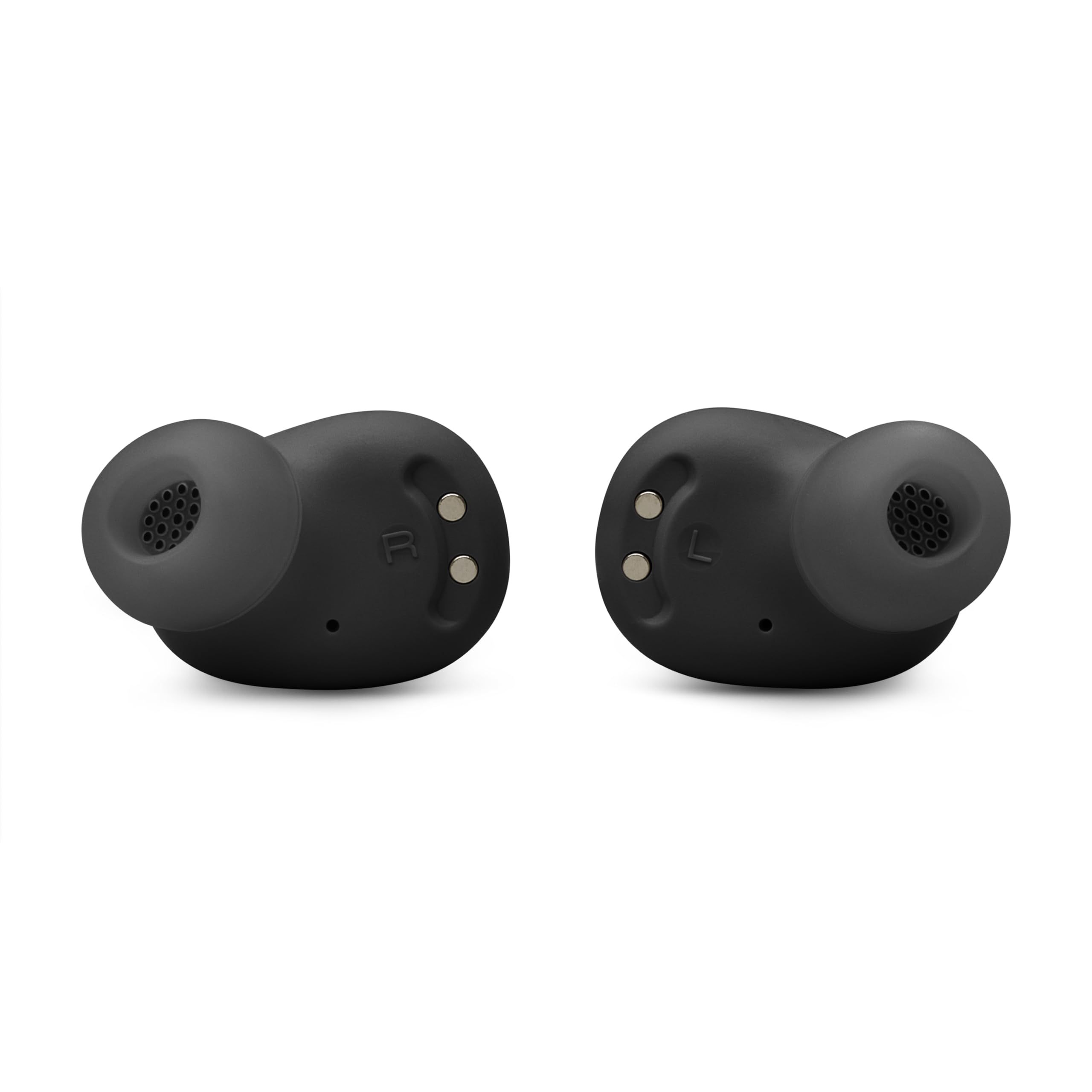 JBL Vibe Buds 2 escena lifestyle en café usando Smart Ambient