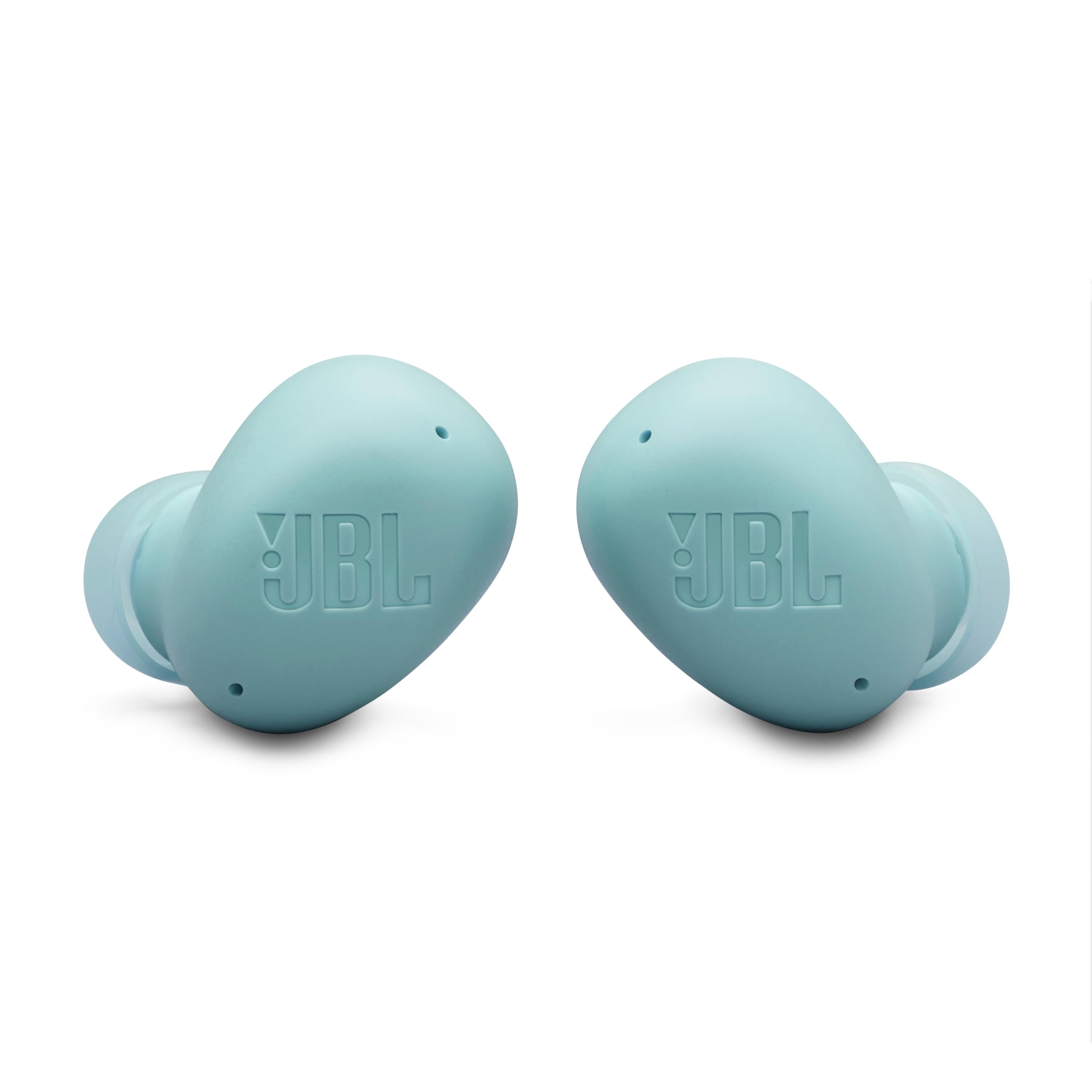 JBL Vibe Buds 2 estuche abierto con auriculares y batería visible