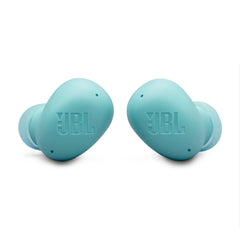 JBL Vibe Buds 2 estuche abierto con auriculares y batería visible