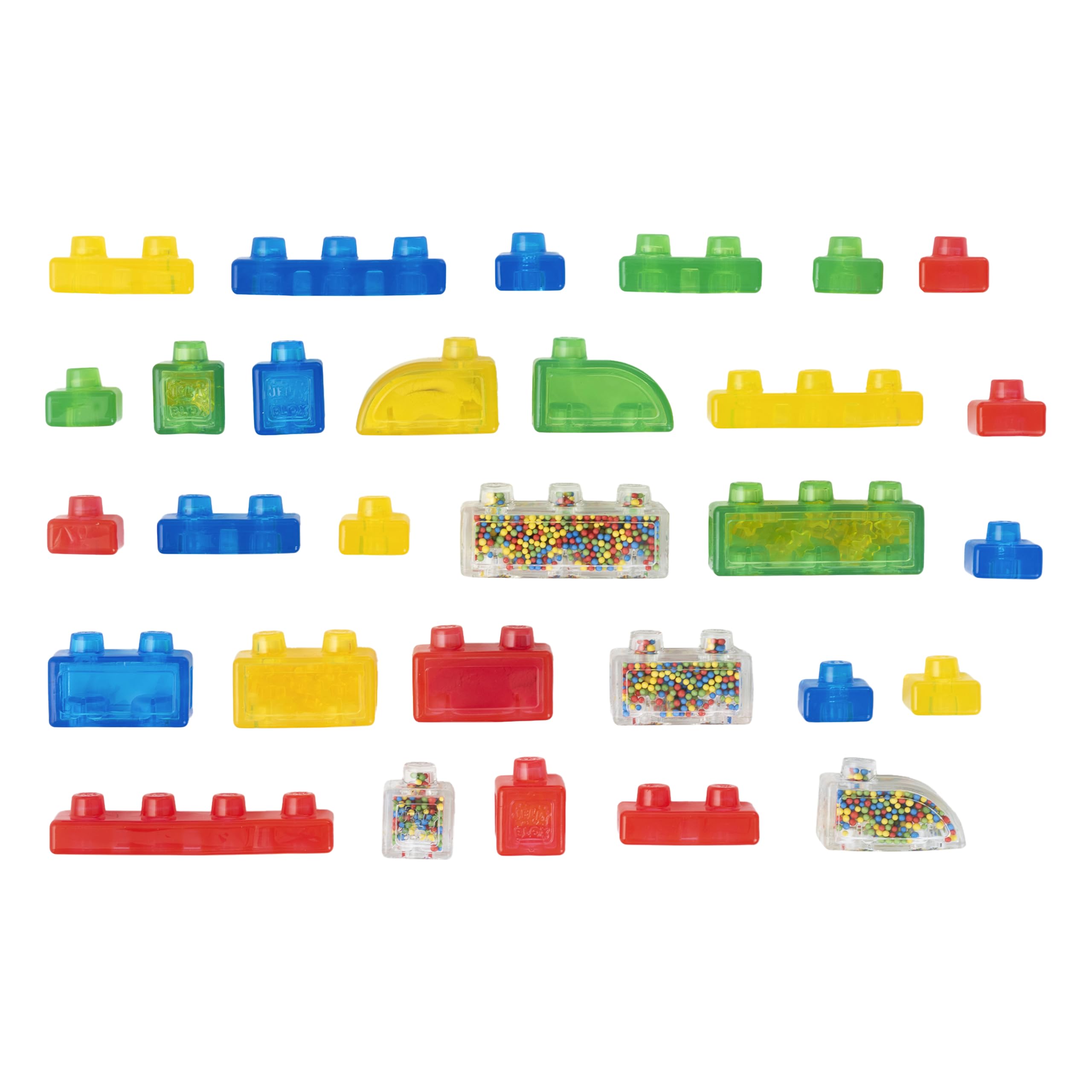 Jelly Blox textura en primer plano que muestra material blando y seguro
