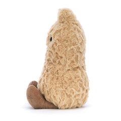 Jellycat Amuseables Peanut textura de la cáscara beige para tacto agradable